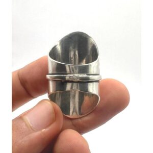 Handmade Sterling Silver Berber Ring: Tribal Tuareg Jewelry, Size 65 FR / 11 US