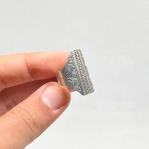 Amazigh Silver Ring - Berber Tuareg Tribal Sterling Ring