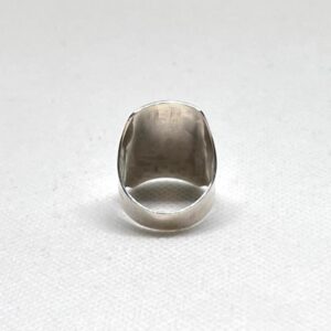 Handmade Engraved Sterling Silver Berber Ring: Tribal Jewelry, US Size 8