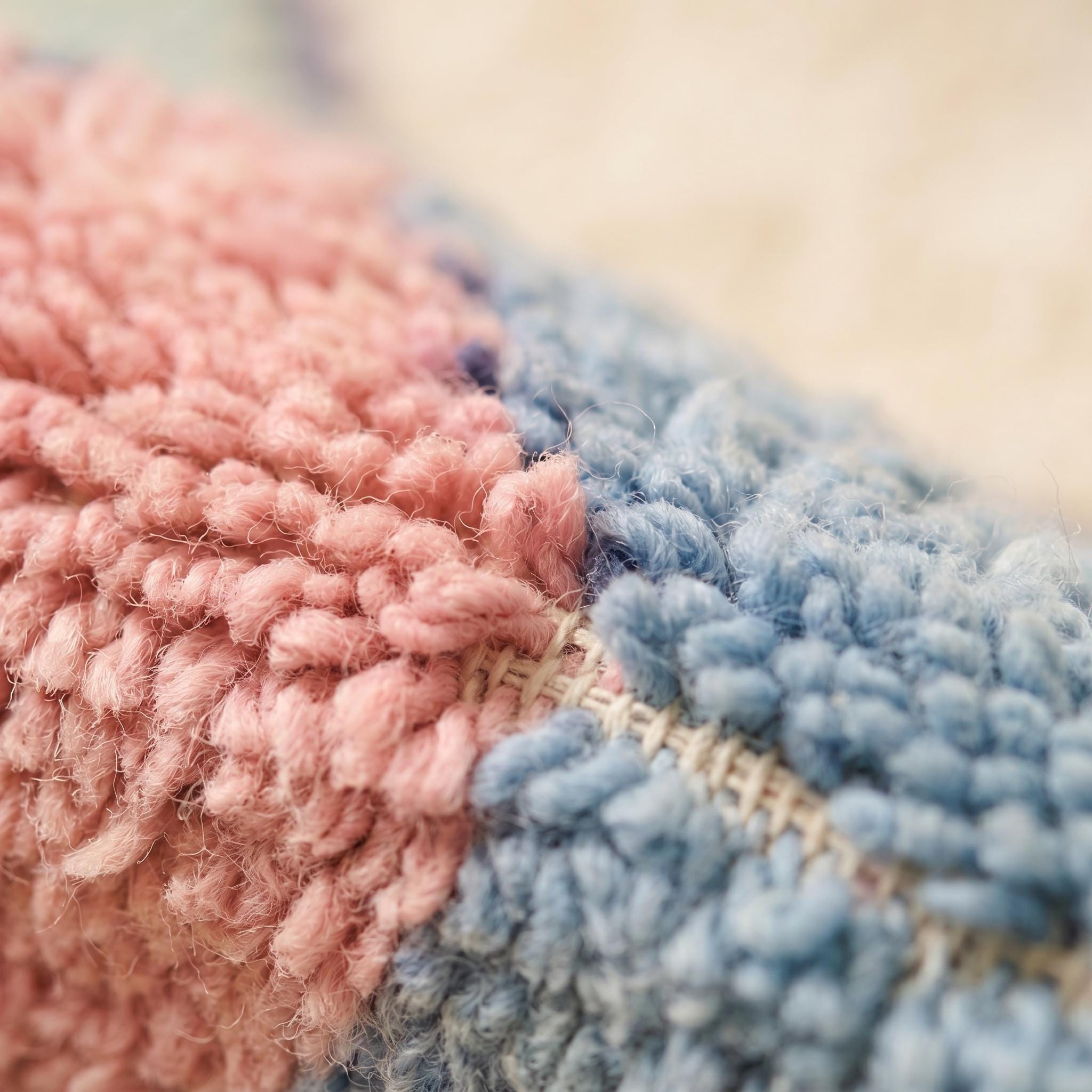 Boujaad Rug 8x5 ft - Pastel Rainbow Wool Rug - One of a Kind Dream Rug - Rare Soft Berber Carpet - Collector Boho Rug
