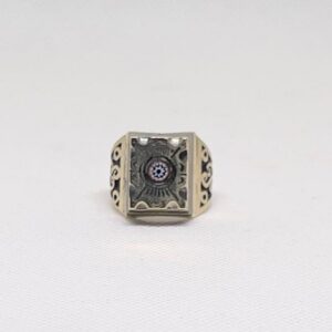 Vintage Berber Metal Ring: African Chevron Bead, Tribal Boho Jewelry