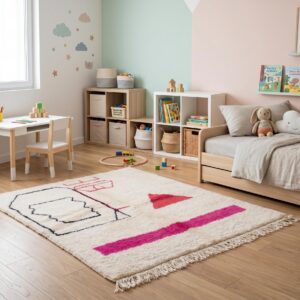 Berber Ivory Beni Ourain Rug