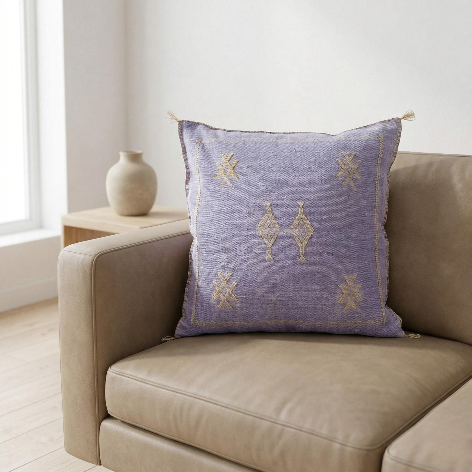 Berber Handmade cactus silk cushion case sabra Pillow