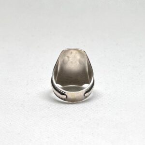 Handmade Berber Sterling Silver Ring: Tribal Engraved Jewelry, US Size 8