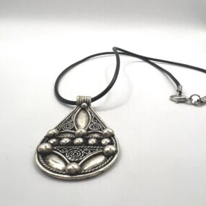 Berber Amulet Sterling Silver Pendant Necklace: Tuareg Cross