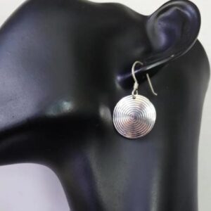 Tuareg Sterling Silver Spiral Bohemian Earrings: Berber Tribal Jewelry