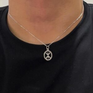 Amazigh Berber Sterling Silver Pendant Necklace: Kabyle Tuareg Symbol Jewelry