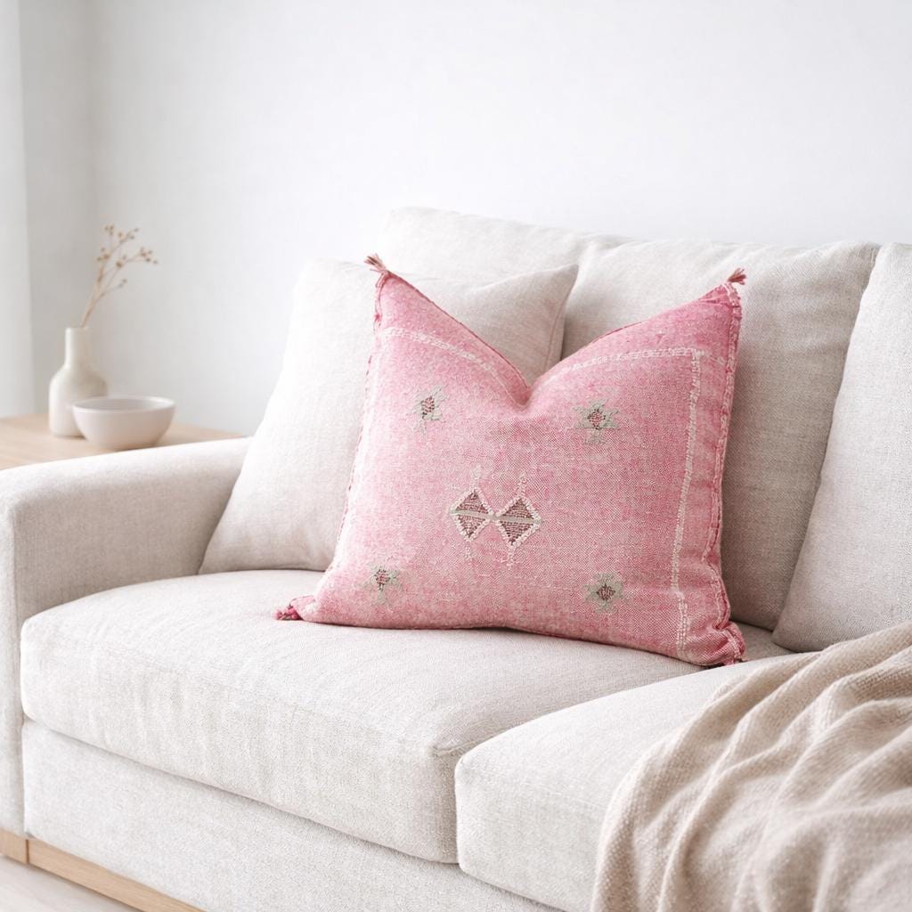 Berber Vintage Pink Pillow
