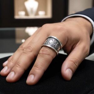 Handmade Sterling Silver Tuareg Ring: Berber Ethnic Tribal African Jewelry Size 7