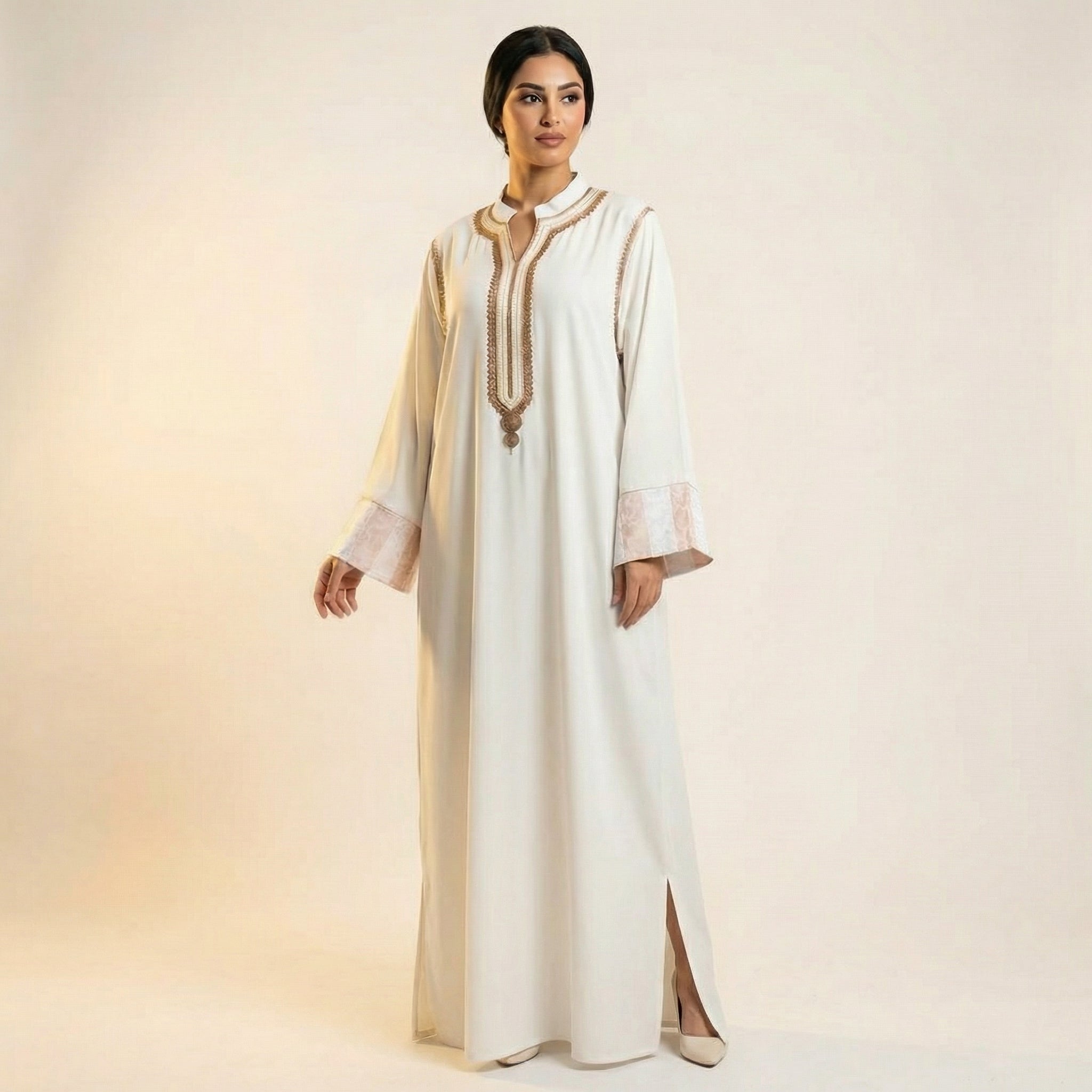 Crepe Dress - Moroccan Cultural Occasion Wear