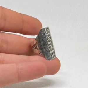 Boho Jewelry Silver Rings - Berber Tuareg Sterling Silver Tribal Ring