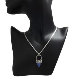 Tuareg Sterling Silver Pendant: African Tribal Talisman Necklace