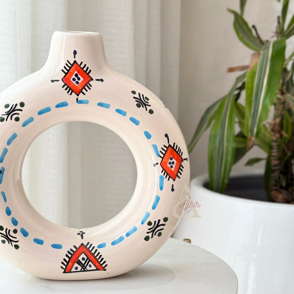 Tafoukt Vase - Amazigh Decorative Pottery