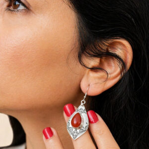 Yamina Earrings - Amazigh Silver Heritage Jewelry
