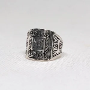 Berber Silver Ring - Handmade Sterling Silver Yaz Symbol
