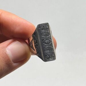 Berber Sterling Silver Ring: Engraved Tuareg Tribal Jewelry, Size 7 US
