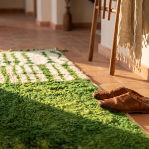 Berber Green Runner Rug