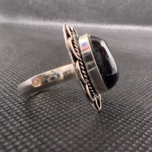 Sterling Silver Berber Ring: Red Agate, Tribal Boho Jewelry