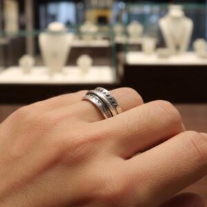 Amazigh Handmade Sterling Silver Tuareg Ring: Berber Tribal Jewelry Size 56 EU, 8 US