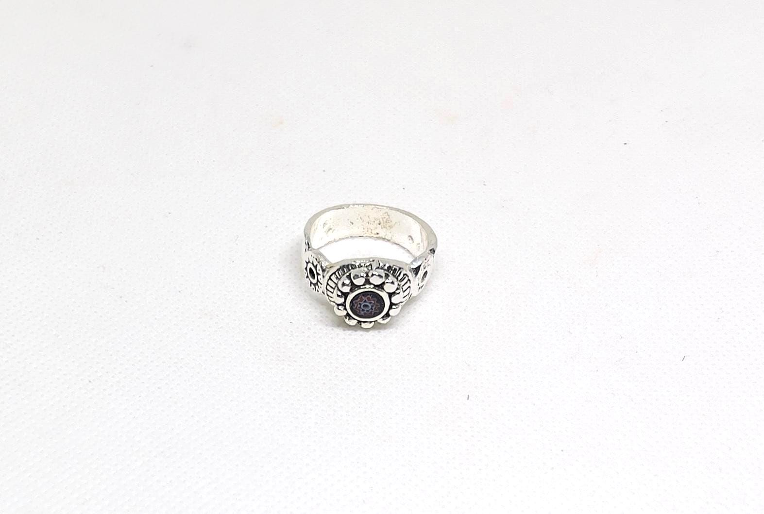 Handmade Berber Silver Ring: Tuareg Eye, Tribal Boho Jewelry