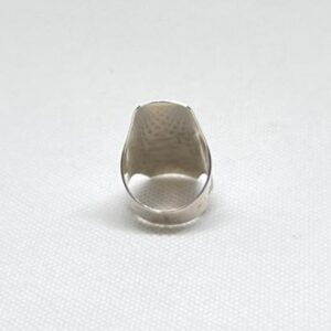 Handmade Engraved Tuareg Long BohoTribal Sterling Silver Berber Ring: Size 7 US