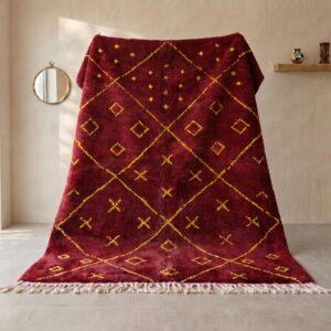 Berber Red Beni ourain Rug