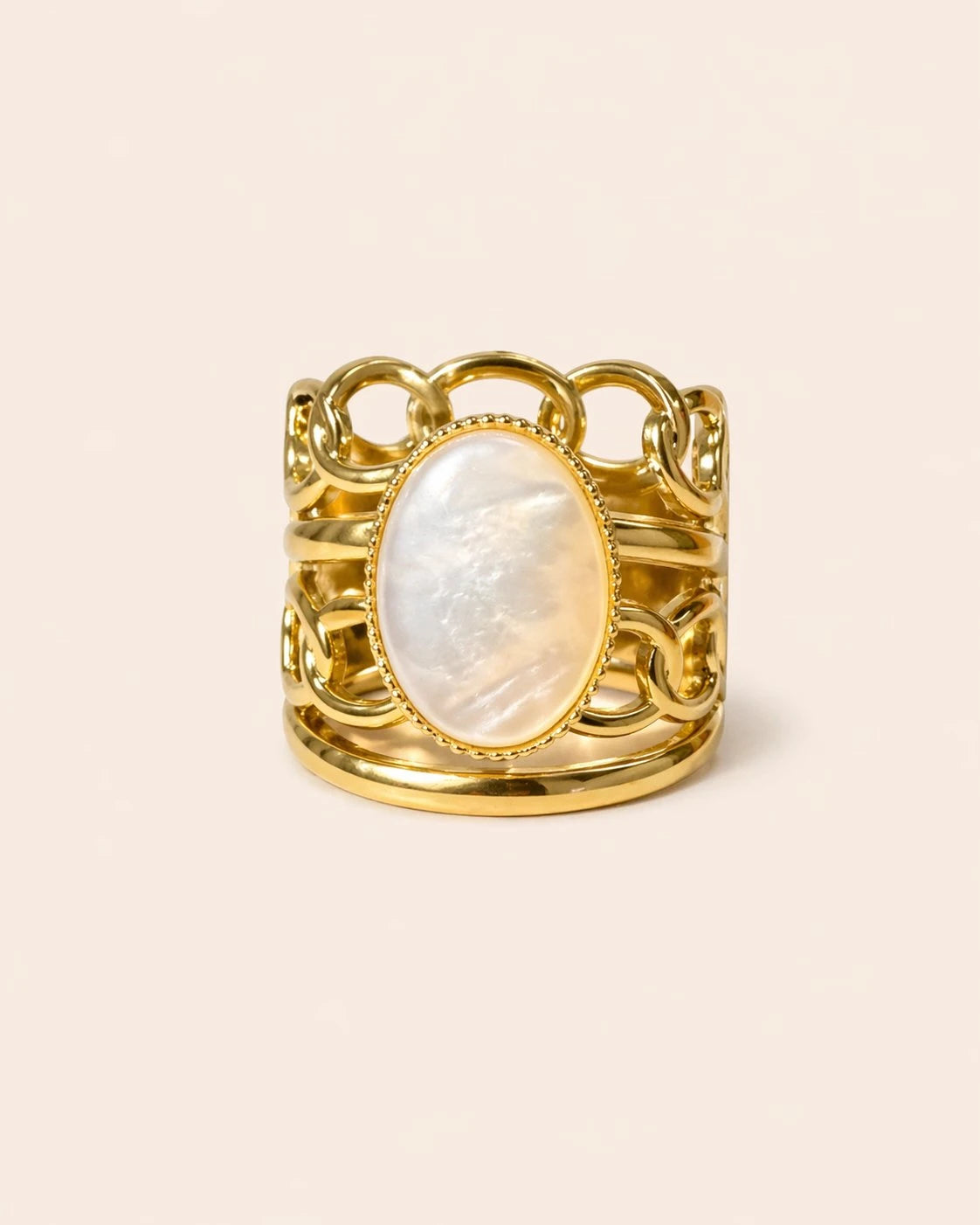 Amazigh Berber Geometric Ring – Nomad Inspired Adjustable Design