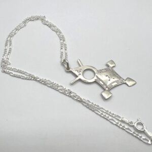 Tuareg Cross Pendant: Sterling Silver African Croix du Sud Necklace