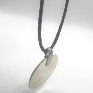 Kabyle Enamel Sterling Silver Pendant: Amazigh Berber Coral Pendant Necklace