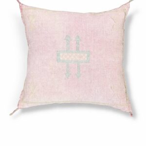 Berber Cactus Silk Cover 20x20 Dusty Pink Pillow