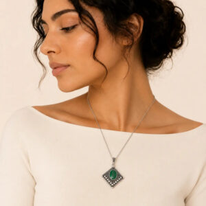Tuda Necklace - Amazigh Silver Pendant Jewelry