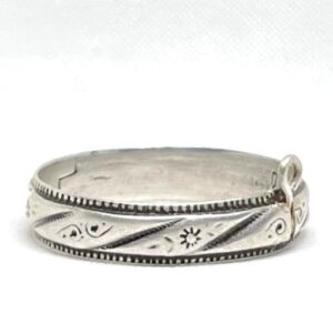Antique Heavy Berber Silver Cuff Bangle