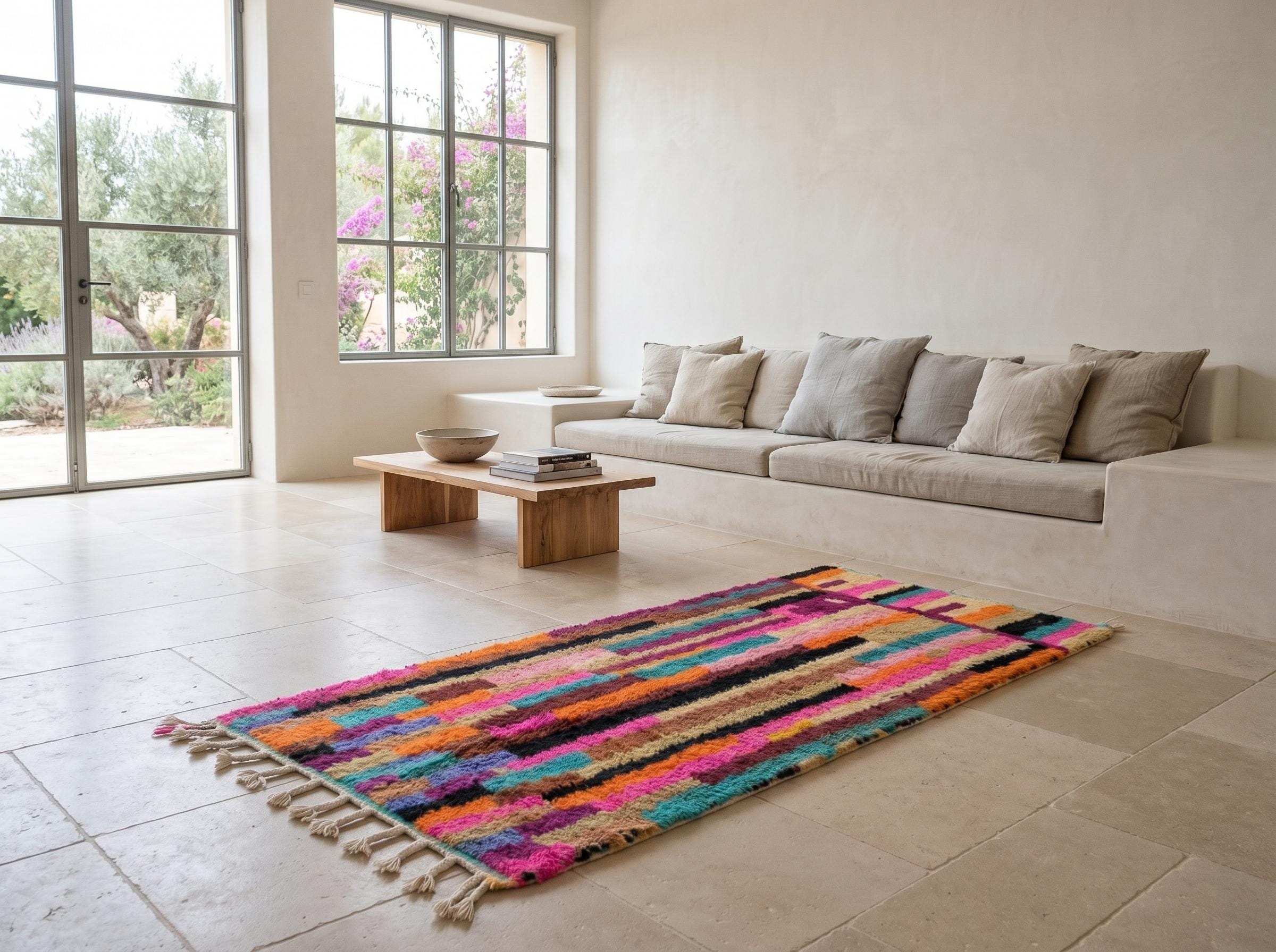 Berber Colorful Boujaad Rug
