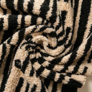 Mrirt Rug - Black White Striped Wool Rug - Handmade Abstract Rug - Bold Graphic Berber Carpet - Modern Area Rug - Multiple Sizes