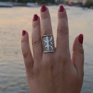 Amazigh Silver Heritage Piece – Moroccan Piece with Warm Texture