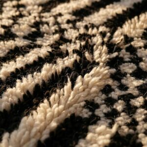Berber Black White Rug