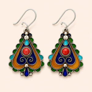 traditionally Earrings - Amazigh Silver Heritage Jewelry