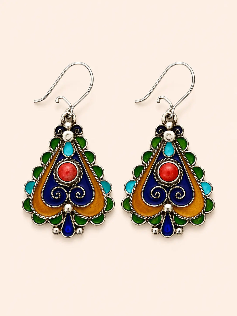 traditionally Earrings - Amazigh Silver Heritage Jewelry