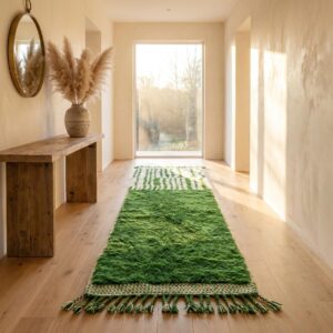 Berber Green Runner Rug