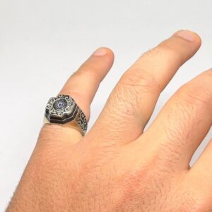 Handmade Berber Silver Ring: Tribal Jewelry, Size 9
