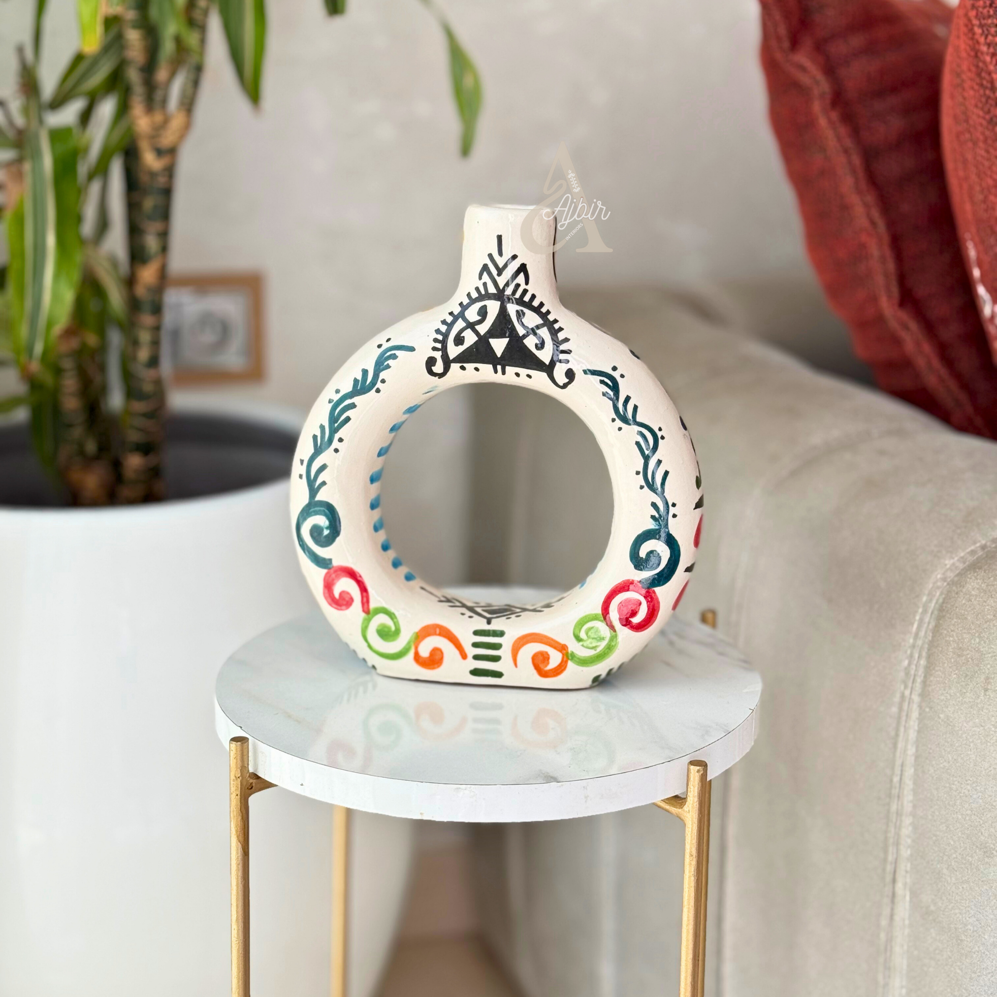 Tafoukt Vase - Amazigh Decorative Pottery
