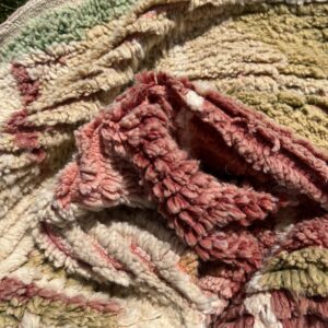 Boujaad Rug - Earthy Terracotta Wool Rug - Handmade Abstract Rug - Pink Sage Boho Area Rug - Neutral Berber Carpet - Multiple Sizes