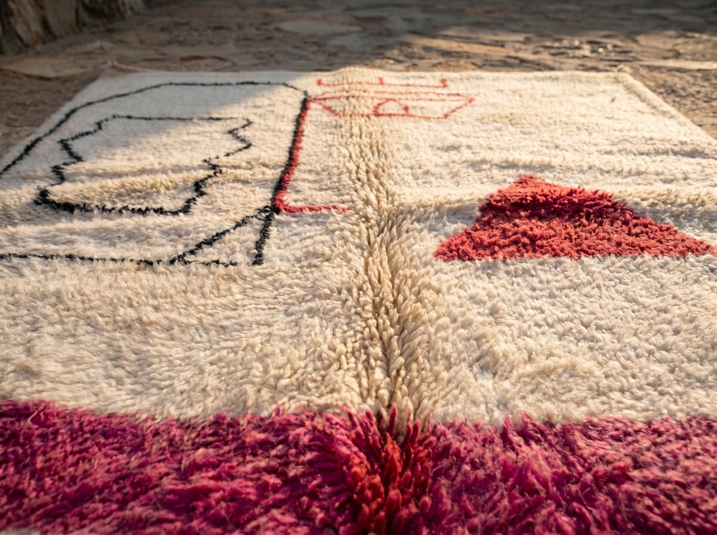 Berber Ivory Beni Ourain Rug