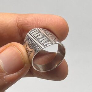 Berber Sterling Silver Ring: Handmade Engraved Tribal Jewelry, African Tuareg Ring