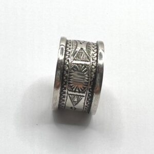 Handmade Sterling Silver Tuareg Ring: Berber Tribal Jewelry, Size 9 US