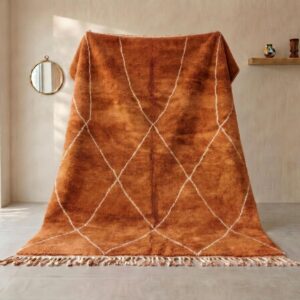 Berber Terracotta Beni Ourain Rug