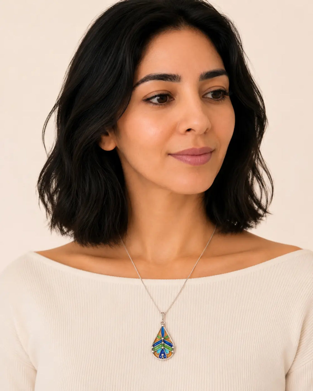 Titbirt Necklace - Amazigh Silver Pendant Jewelry
