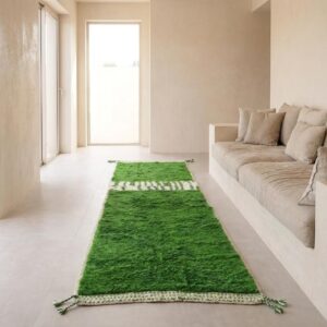 Berber Green Hallway Rug
