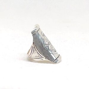 Handmade Berber Sterling Silver Ring: Tribal Ethnic Boho Jewelry