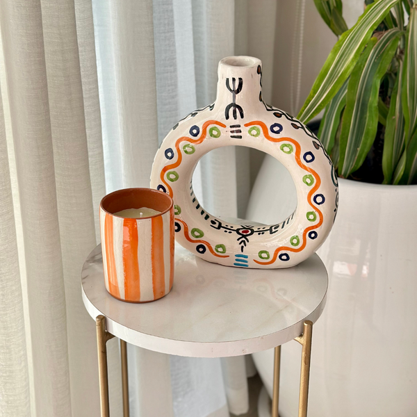 Tafoukt Vase - Amazigh Decorative Pottery
